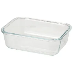 Hot Gifi Boîte en verre et bambou 1 L