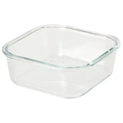 New Gifi Boîte en verre et bambou 1,1 L