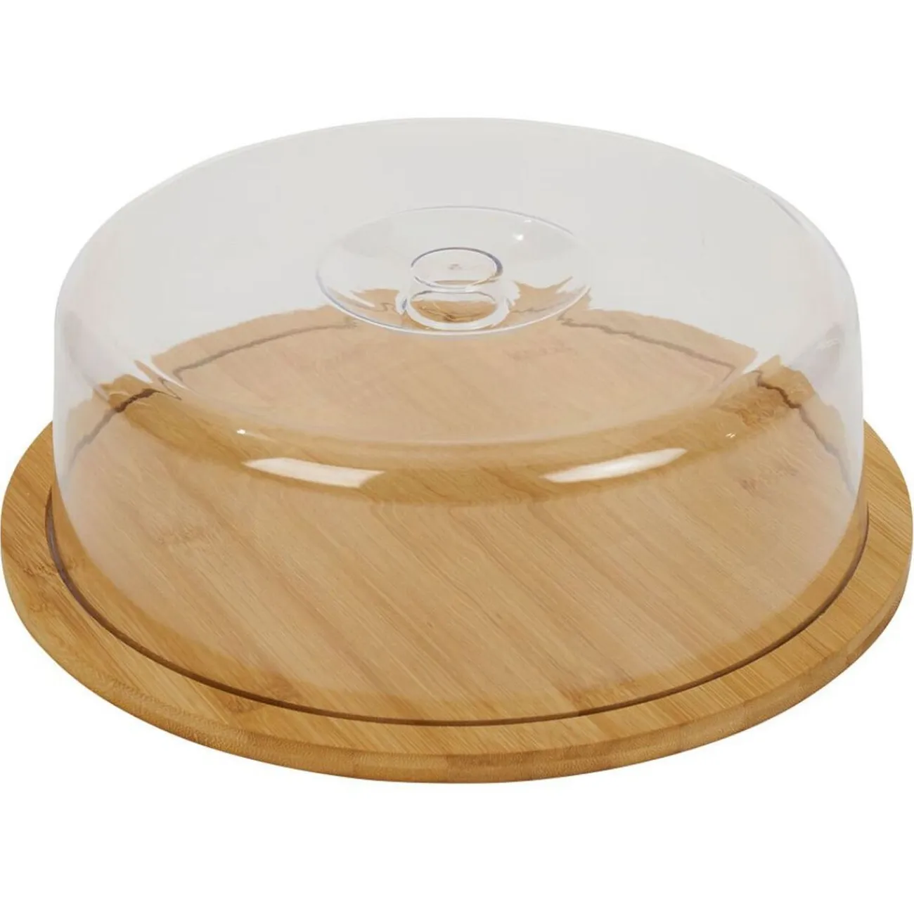 Hot Gifi Boîte à fromage bambou et plastique Ø28,5xH9cm