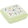 Sale Gifi Boîte à goûter carrée plastique vert 15x14,5xH5cm