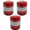 Discount Gifi Boîte à gâteaux ronde métal imprimé Noël 3 niveaux