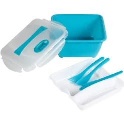 Discount Gifi Boîte Lunch box compartimenté avec couvert