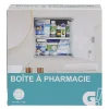 Gifi Aménagement Salle De Bain^Boîte à pharmacie avec porte en verre verrouillable