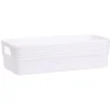 Gifi Aménagement Salle De Bain^Boîte plastique blanc 25x11xH7cm