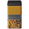 Clearance Gifi Boîte à pâtes carrée en métal décorée jaune moutarde