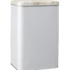 Outlet Gifi Boîte rectangulaire en métal gris avec couvercle effet bois