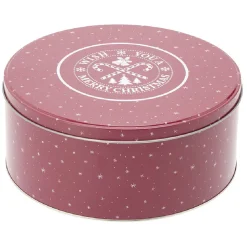 New Gifi Boîte ronde en métal pour gâteaux de Noël