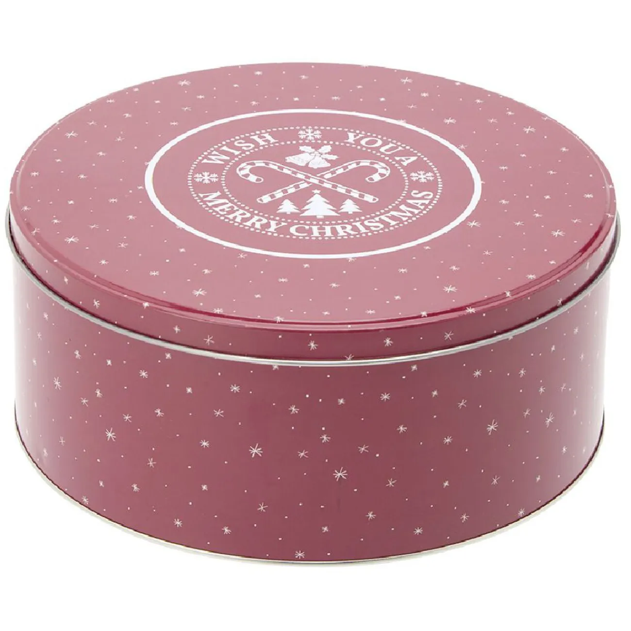 New Gifi Boîte ronde en métal pour gâteaux de Noël