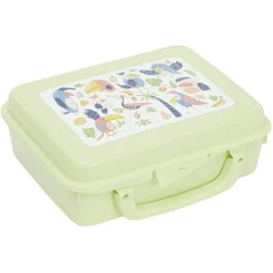 New Gifi Boîte à sandwich rectangulaire avec anse plastique jaune 16x20xH7cm