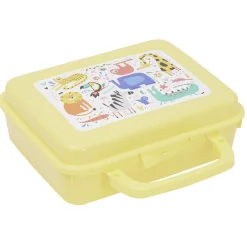 Clearance Gifi Boîte à sandwich rectangulaire avec anse plastique vert 16x20xH7cm
