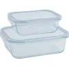 Clearance Gifi 2 boîtes de conservation en verre 640 ml et 1500 ml