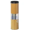 Online Gifi Boîte à spaghettis ronde en métal décorée jaune moutarde