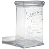 Gifi Boîte à sucre 500g plastique transparent 11,5x9xH19cm