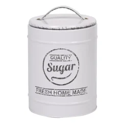 Best Gifi Boîte à sucre métal blanc cassé