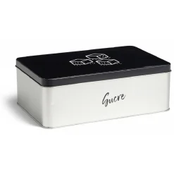 Hot Gifi Boîte à sucre rectangulaire en métal - 20x13xH.7cm