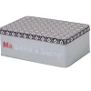 Best Gifi Boîte à sucre rectangulaire grise design carreaux de ciment