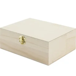Clearance Gifi Boîte à thé en bois à personnaliser 20xH7x15cm
