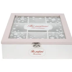 Sale Gifi Boîte à thé motif fleur de cerisier
