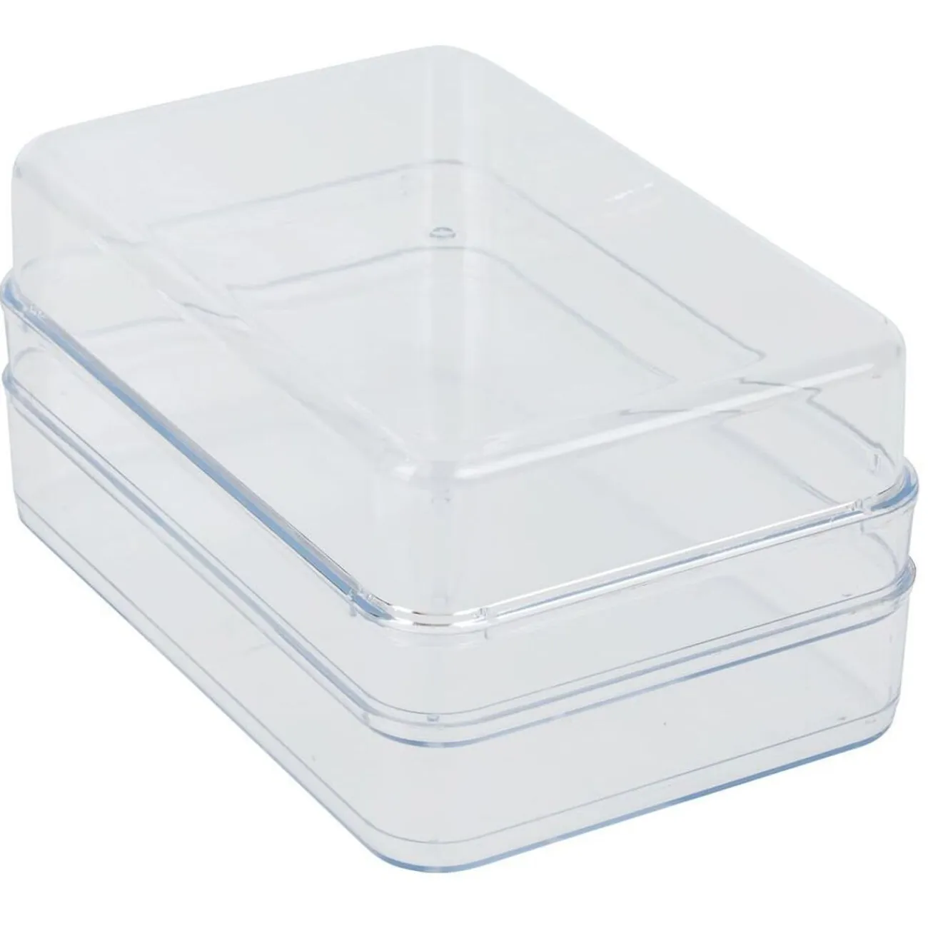 Online Gifi Boîte transparente à 2 niveaux pour frigo 2,5L - L.21,5x14,5xH10,5cm
