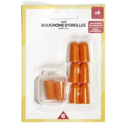 Gifi Bien-Être^Bouchons d'oreilles x8 avec boîtier de rangement