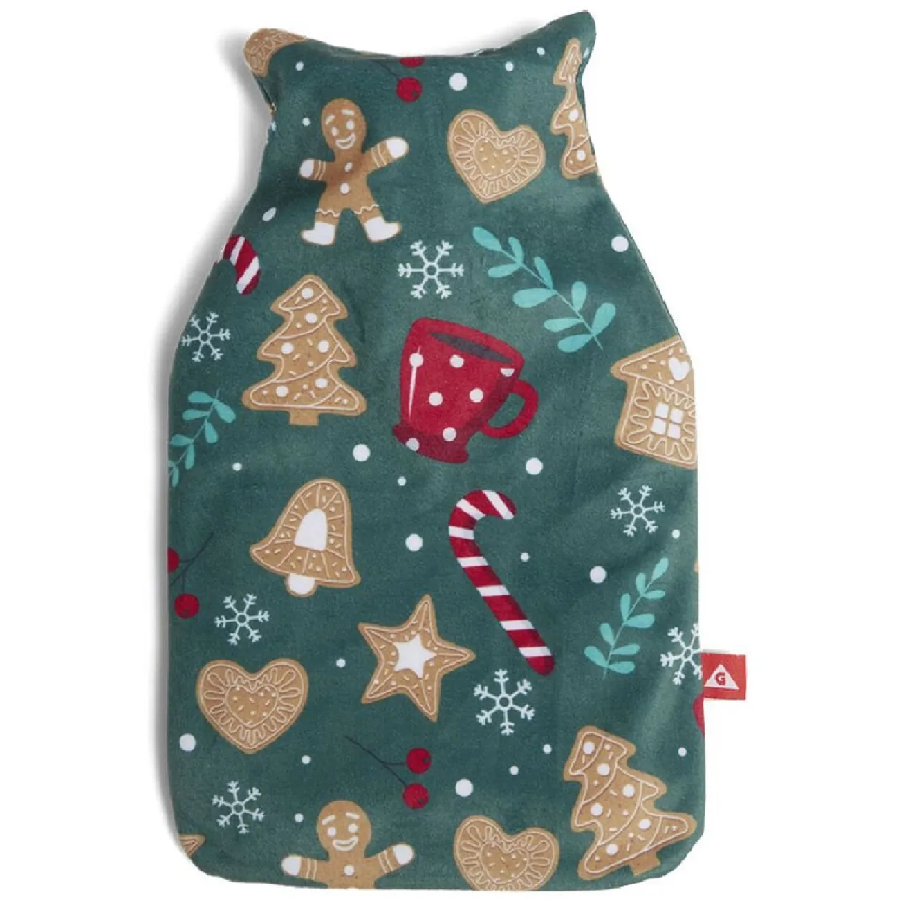 Gifi Bien-Être^Bouillotte de Noël motif biscuit pain d'épices 780ml
