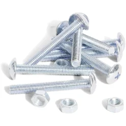 Gifi Quincaillerie^8 boulons poêlier cruciforme acier zingué - 5x40 mm