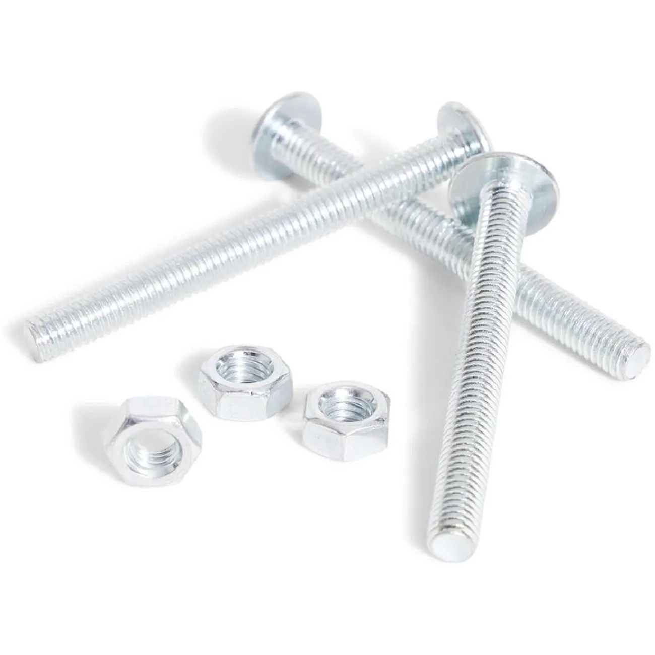 Gifi Quincaillerie^3 boulons poêlier cruciforme acier zingué - 6x60 mm