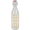 Best Gifi Bouteille en verre Officina style tropical motif ananas 1L