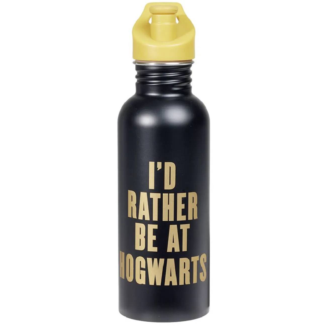 Outlet Gifi Bouteille gourde Harry Potter Hogwart Poudlard métal noir et orange