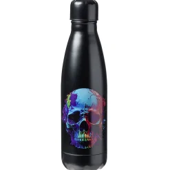 Hot Gifi Bouteille isotherme Halloween noir tête de mort multicolore 500ml