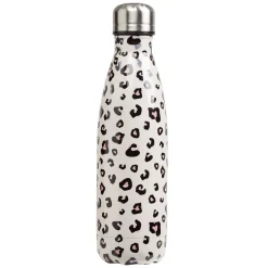 Best Gifi Bouteille isotherme inox blanc imprimé léopard 500 ml