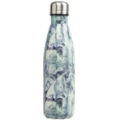 Online Gifi Bouteille isotherme inox bleu imprimé palmier 500 ml
