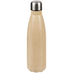 Gifi Bouteille isotherme inox effet bois marron 500ml