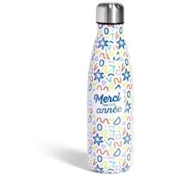 Clearance Gifi Bouteille isotherme Merci pour cette année 500ml inox 4 modèles