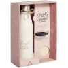 Discount Gifi Bouteille isotherme 480ml avec housse rose