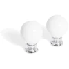 Gifi Quincaillerie^Bouton de meuble en céramique blanc Ø25 mm
