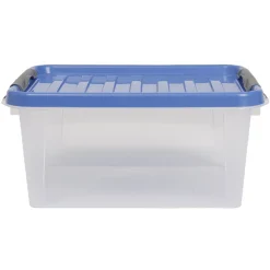 Gifi Entretien Du Linge|Box de rangement bleu roi 14 L