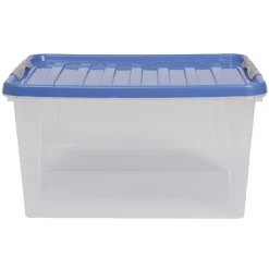 Gifi Entretien Du Linge|Box de rangement bleu roi 31 L