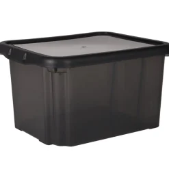 Gifi Rangement|Box de rangement plastique 8 L noir