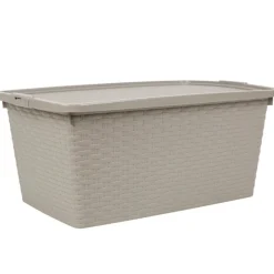 Gifi Entretien Du Linge|Box de rangement plastique 20 L taupe
