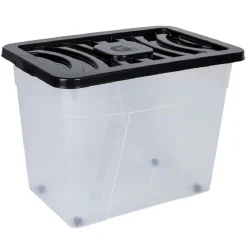 Gifi Rangement|Box de rangement à roulettes 80 L