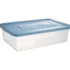 Gifi Rangement|Box dessous de lit transparent et bleu 30L