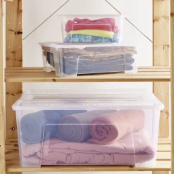 Gifi Rangement|Box rangement 4,5L plastique transparent 28xH18,5x14cm