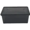 Gifi Entretien Du Linge|Box rangement textile grise 10 L
