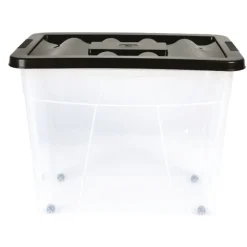 Gifi Rangement|Box à roulettes 80L