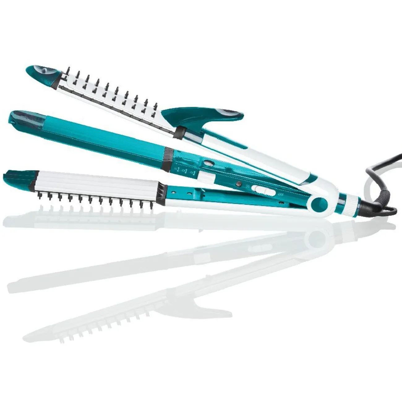 Gifi Beauté^Brosse chauffante 3 en 1 lisseur boucleur et gaufreur