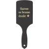 Gifi Beauté^Brosse à cheveux plate rose doré noir ou blanc