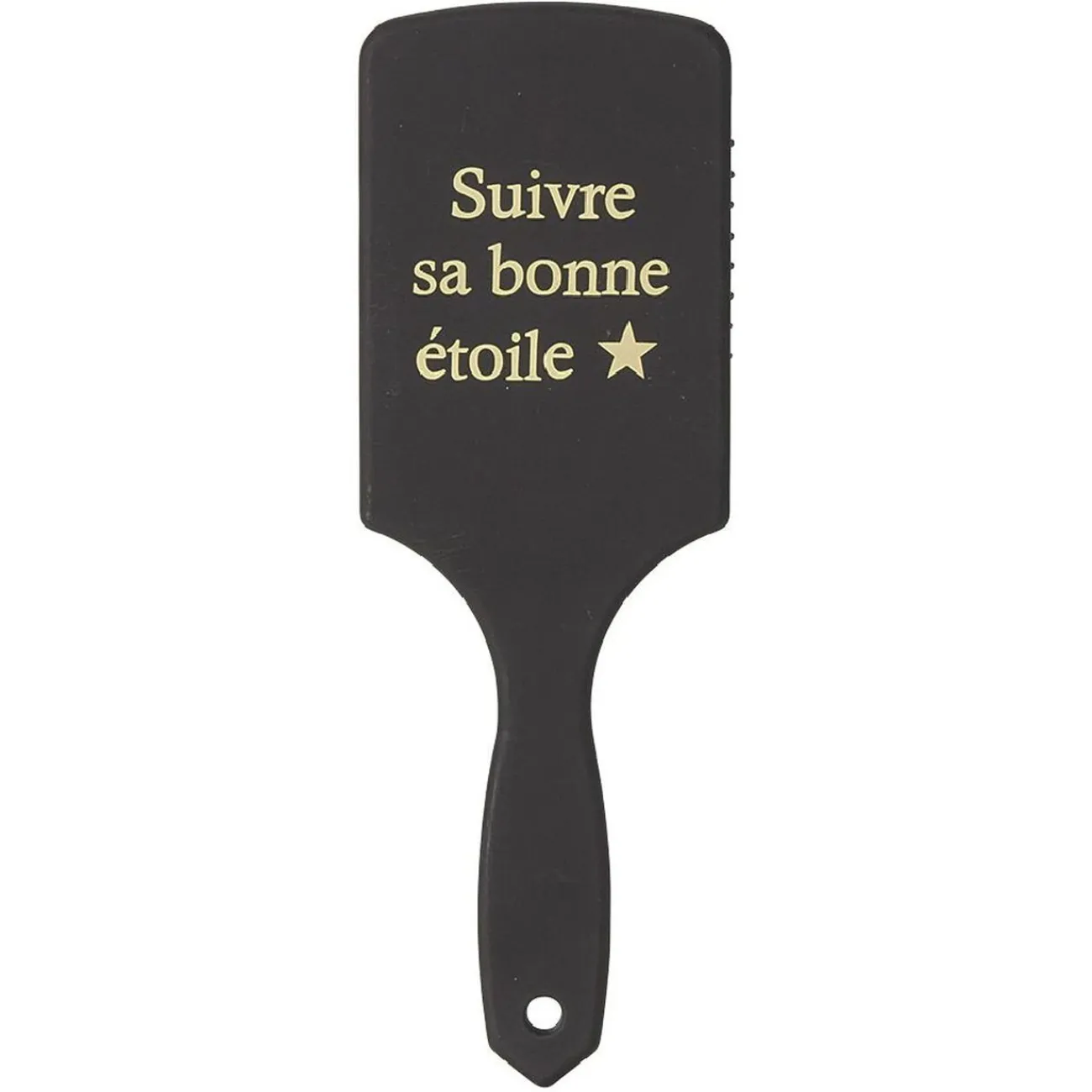 Gifi Beauté^Brosse à cheveux plate rose doré noir ou blanc