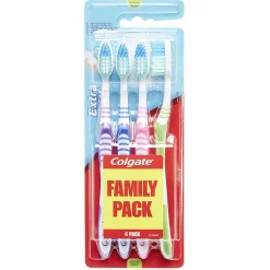 Gifi Bien-Être^Brosse à dents x4 Medium COLGATE Pack famille