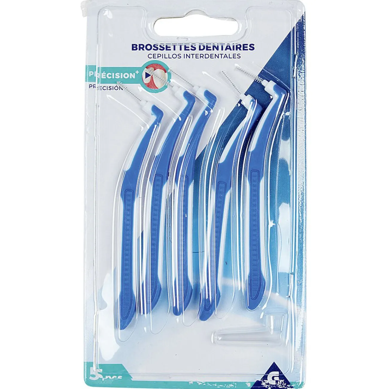 Gifi Bien-Être^Brossette dentaire x5 polyester bicolore